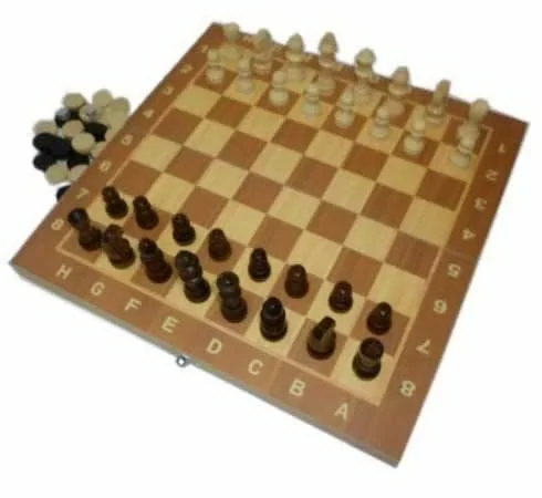 Фото Набор игр (3в1)  (шашки, шахматы, нарды) W7724 со склада магазина СпортСЕ