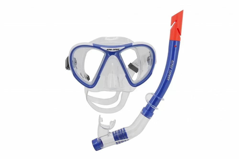 Фото Набор для плавания Alpha Caprice (маска+трубка) MS-1399S24 ПВХ синий со склада магазина СпортСЕ