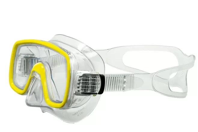 Фото Маска для плавания Salvas Domino Mask р.Junior желтый CA105C1TGSTH со склада магазина СпортСЕ
