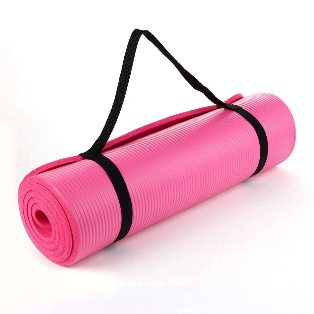 Фото Коврик для йоги НБК 183х61х1,5см розовый R18128 со склада магазина СпортСЕ