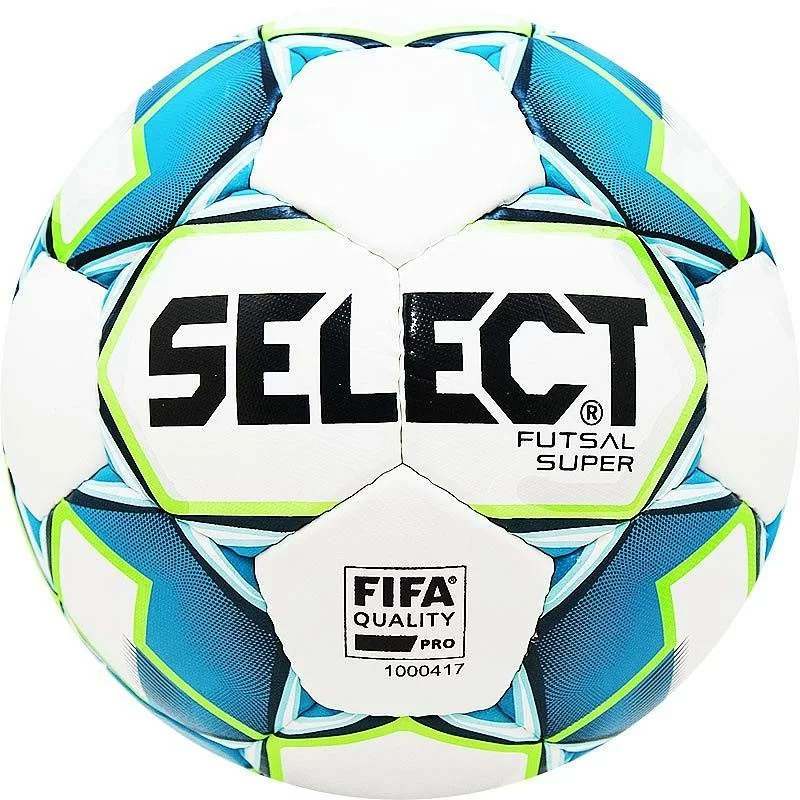Фото Мяч футзальный Select Futsal Super FIFA №4 бел/син/зел 850308.102 со склада магазина СпортСЕ