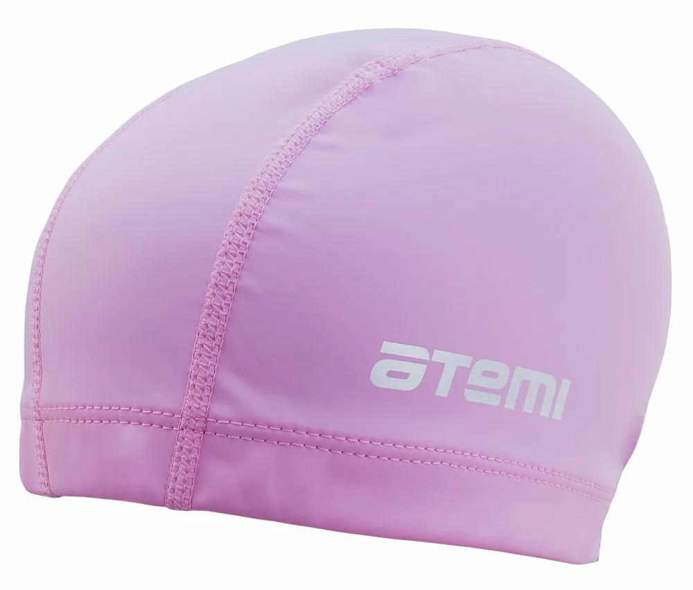 Фото Шапочка для плавания Atemi ткань с ПУ покрытием PU 13 розовый со склада магазина СпортСЕ