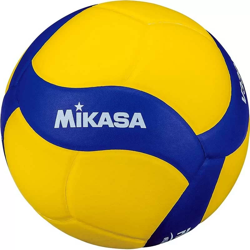 Фото Мяч волейбольный Mikasa V330W синт.кожа (ПУ) клееный желто-синий со склада магазина СпортСЕ