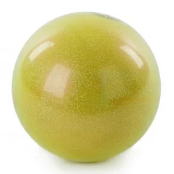 Мяч для художественной гимнастики 15 см Нужный спорт FIG Металлик желтый AB2803