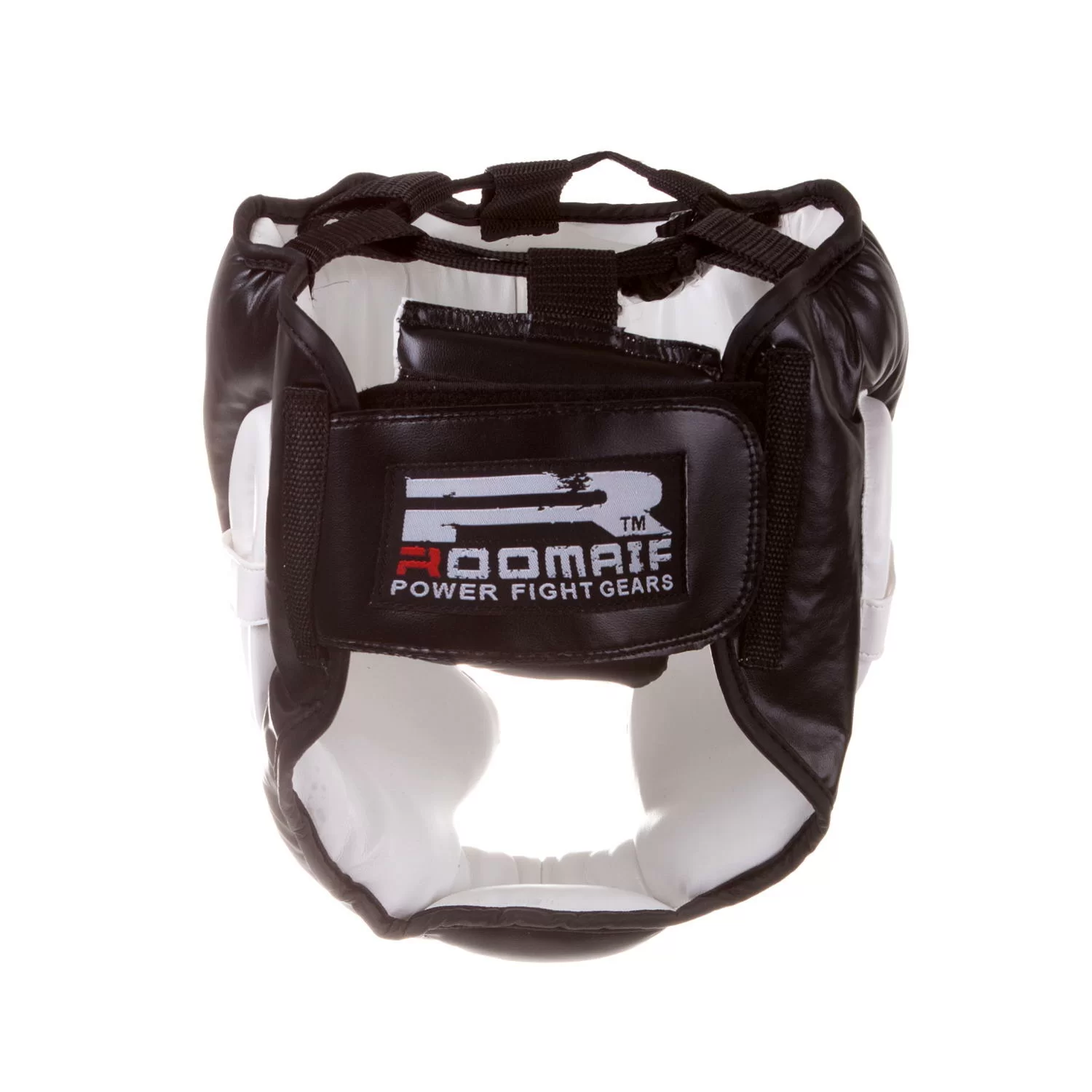 Фото Шлем боксерский Roomaif RHG-150 3G PU/PL защитный черно-белый со склада магазина СпортСЕ