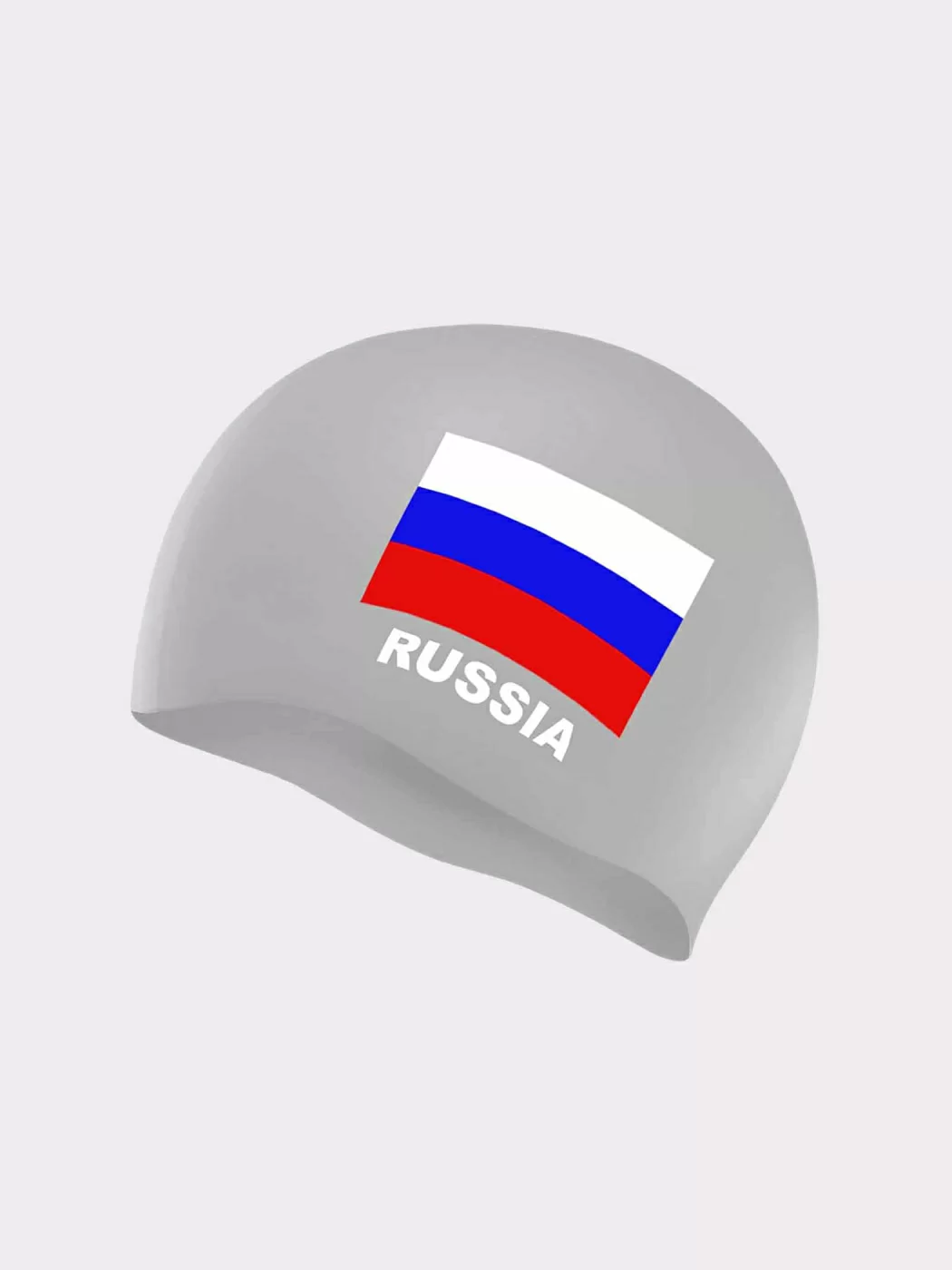 Фото Шапочка для плавания Sprinter с изобр.флага России (серый) 06330 со склада магазина СпортСЕ