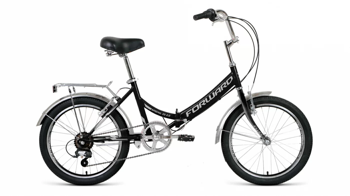 Фото Велосипед Forward Arsenal 20 2.0 (2021) черный/серый RBKW1YF06009 со склада магазина СпортСЕ