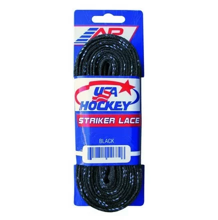 Фото Шнурки хоккейные 72"-183см с пропиткой A&R Pro Stock Waxed black 2569 со склада магазина СпортСЕ