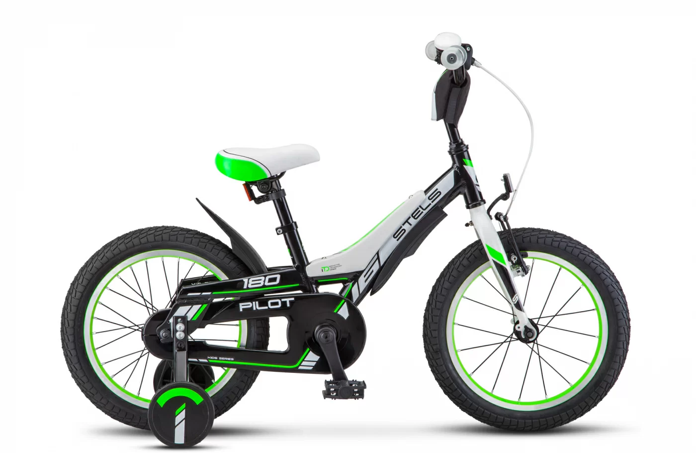 Фото Велосипед Stels Pilot-180 16" (2021) зелёный V010 со склада магазина СпортСЕ