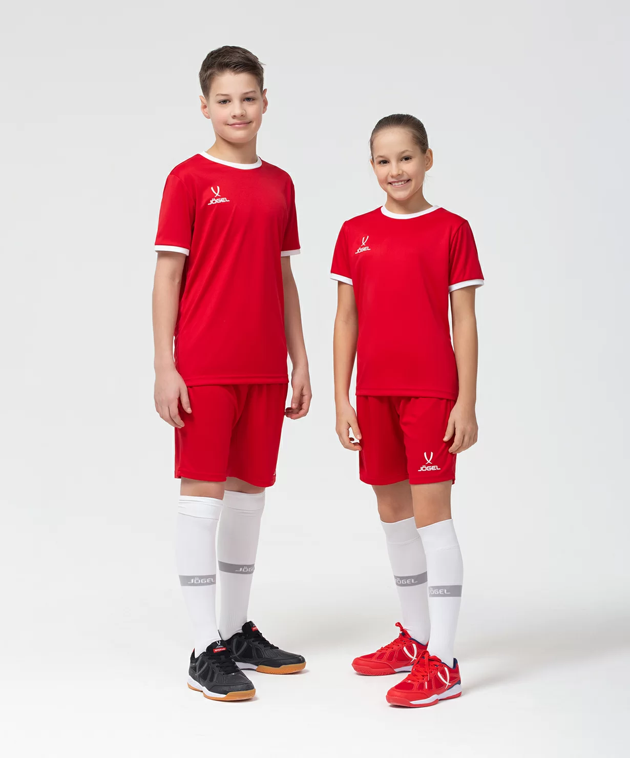 Фото Футболка футбольная CAMP Origin, красный/белый, детский со склада магазина СпортСЕ