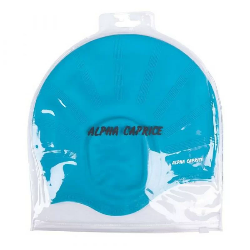 Фото Шапочка для плавания Alpha Caprice SCU с ушами turquoise со склада магазина СпортСЕ