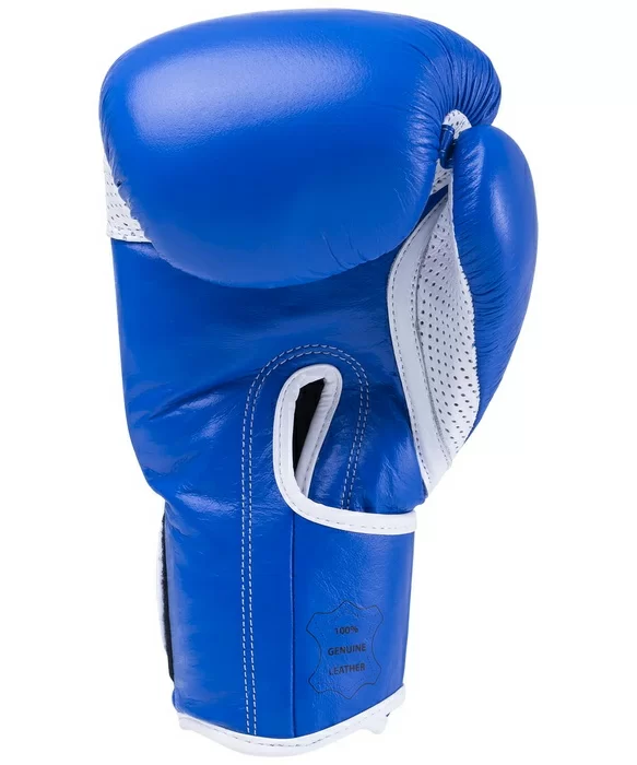 Фото Перчатки боксерские KSA Wolf кожа Blue со склада магазина СпортСЕ