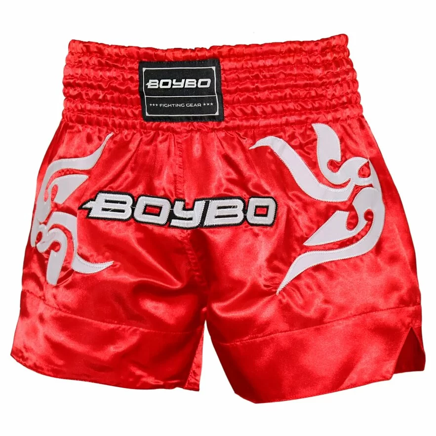 Фото Шорты для тайского бокса BoyBo красный BST882 со склада магазина СпортСЕ