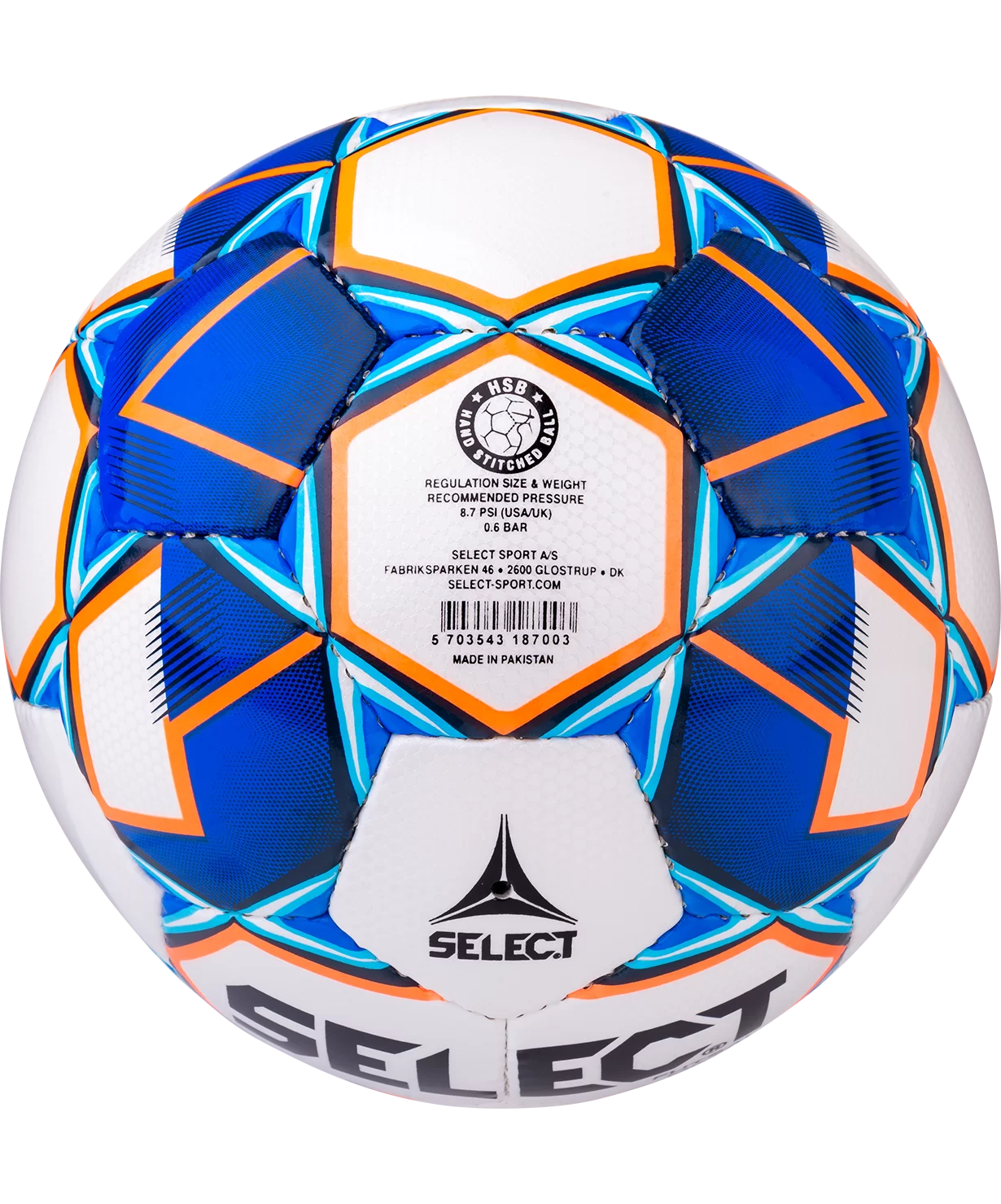 Фото Мяч футзальный Select Futsal Mimas IMS №4 белый/синий/оранжевый 852608 со склада магазина СпортСЕ