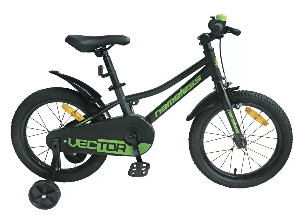 Фото Велосипед 16" Nameless VECTOR, зеленый/черный (2024) со склада магазина СпортСЕ