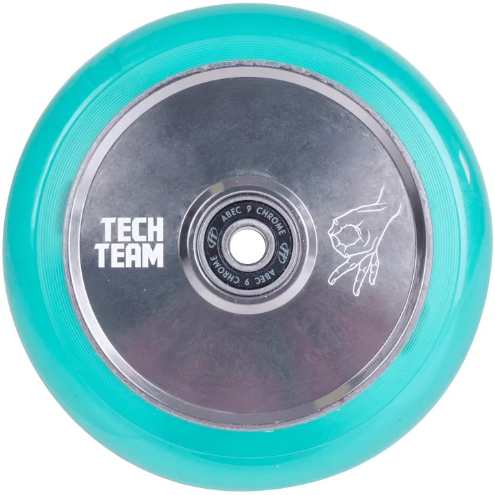 Фото Колесо для самоката TechTeam X-Treme 110*24мм KL transparent blue со склада магазина СпортСЕ