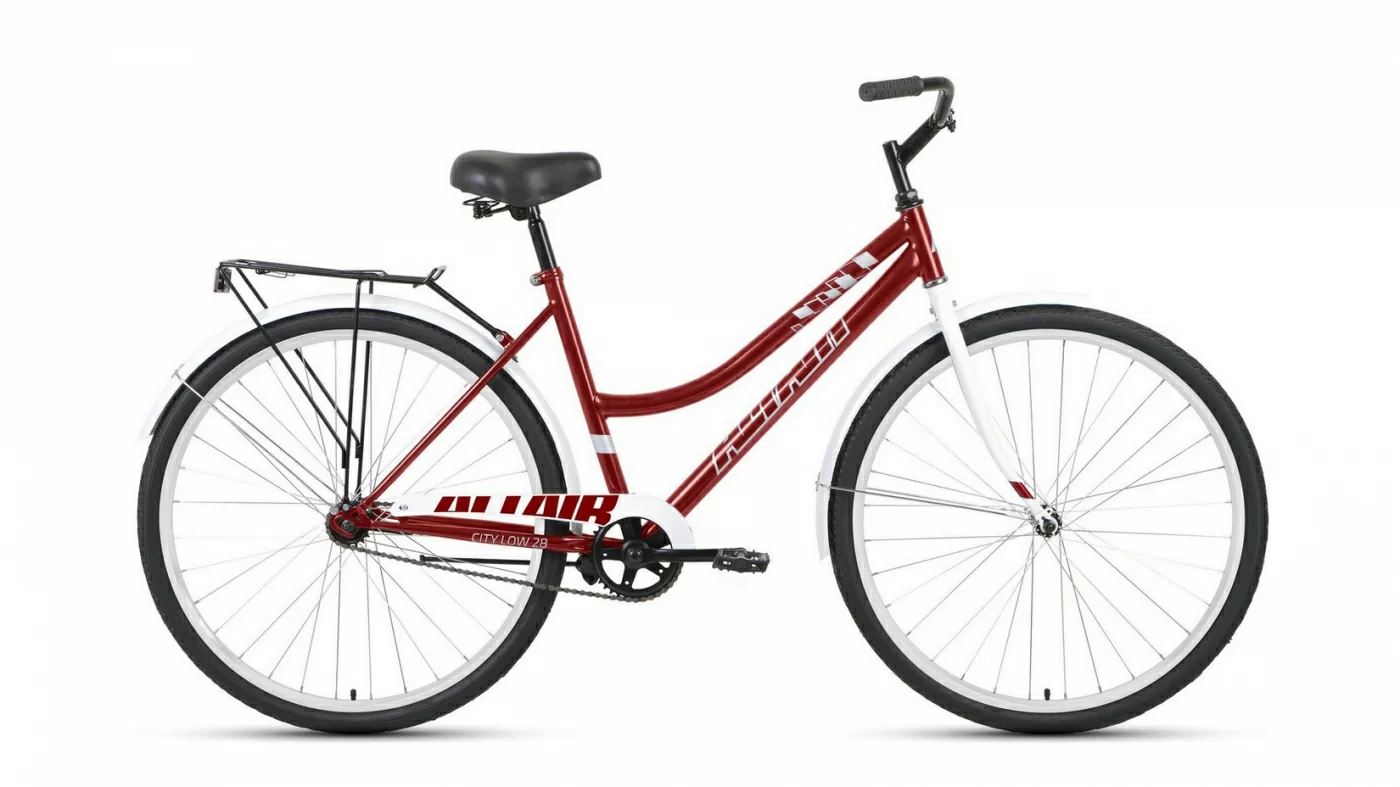 Фото Велосипед Altair City low 28 (2022) темно-красный/белый RBK22AL28022 со склада магазина СпортСЕ