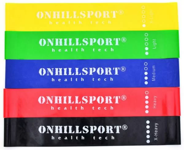 Фото Набор эспандеров для фитнеса Onhillsport Mini Bands 5 в 1 ES-1001 со склада магазина СпортСЕ
