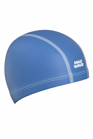 Фото Шапочка для плавания Mad Wave Ergofit Lycra azure M0527 01 0 16W со склада магазина СпортСЕ