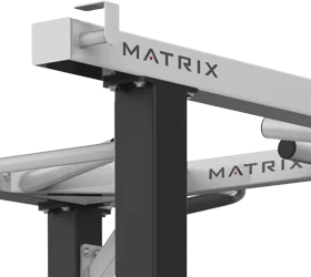 MATRIX MAGNUM A678 Скамья для жима горизонтальная с доводчиком (СЕРЕБРИСТЫЙ)