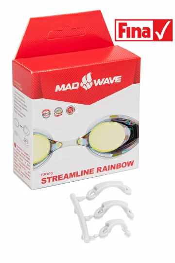 Фото Очки для плавания Mad Wave Streamline Rainbow стартовые Purple M0457 03 0 09W со склада магазина СпортСЕ