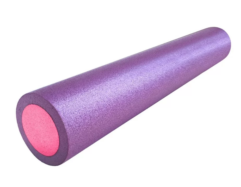 Фото Ролик для йоги 90х15см PEF90-10 полнотелый B34498 фиолетовый/розовый 10019273 со склада магазина СпортСЕ