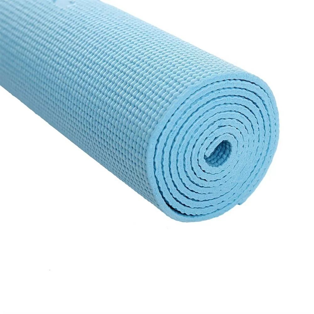 Фото Коврик для йоги StarFit FM-101 PVC 173x61x0,5 см синий пастель УТ-00018902 со склада магазина СпортСЕ
