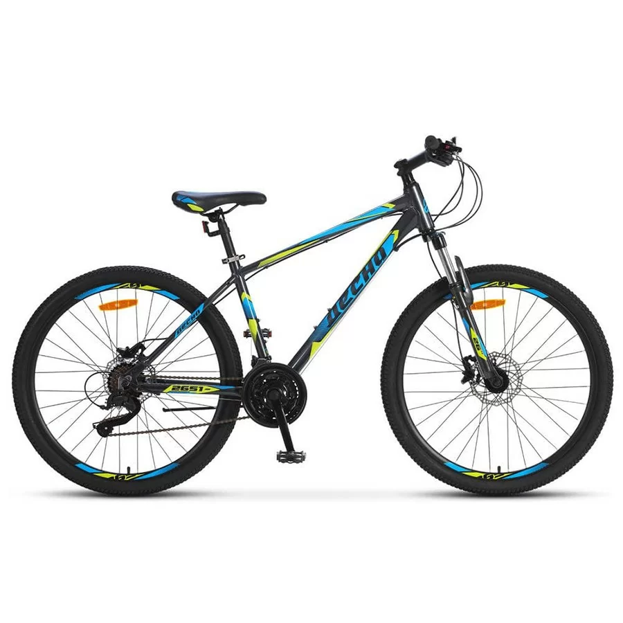Фото Велосипед Десна-2651 D 26" (2020) серый/синий V010 со склада магазина СпортСЕ
