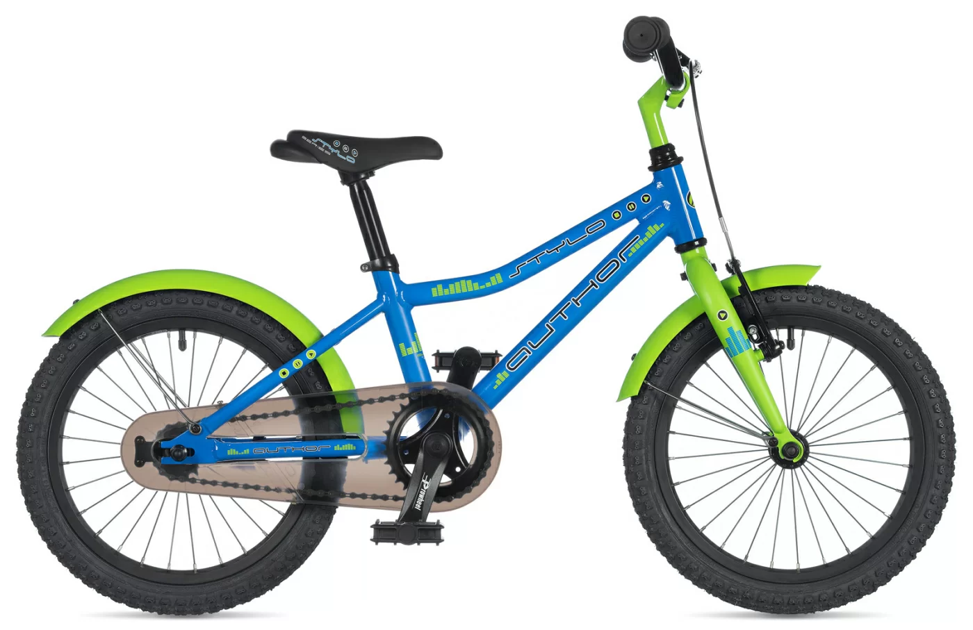 Фото Велосипед детский AUTHOR Stylo 2020 Сине-салатовый со склада магазина СпортСЕ