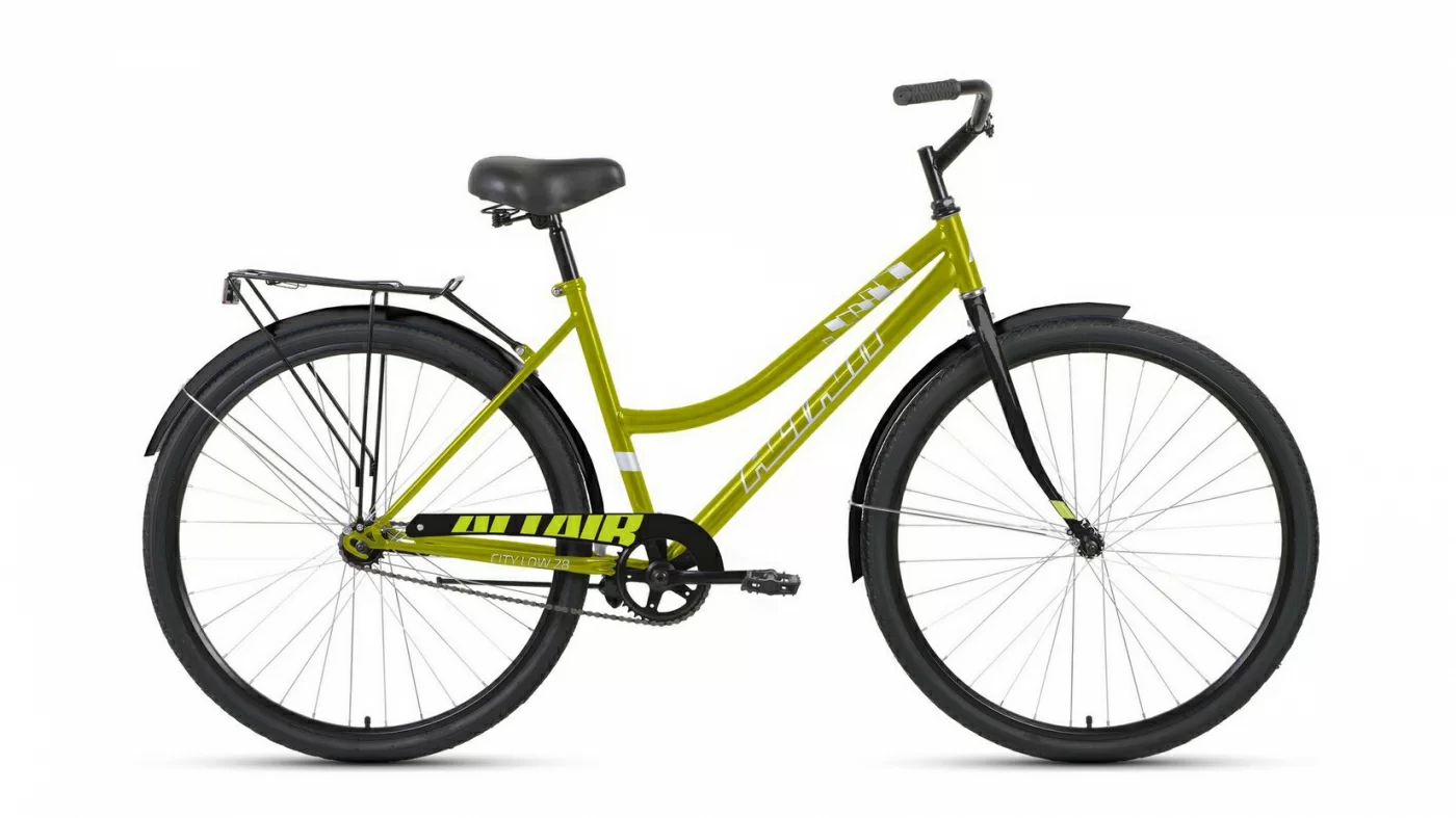 Фото Велосипед Altair City 28 low (2022)  зеленый/черный со склада магазина СпортСЕ