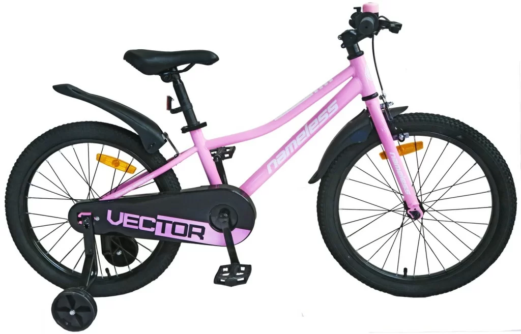 Фото Велосипед 12" Nameless VECTOR, розовый/белый (2024) со склада магазина СпортСЕ