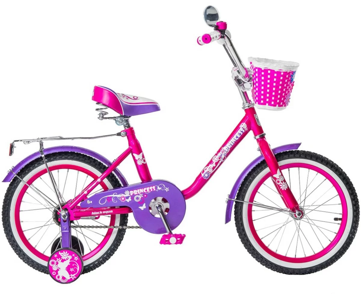 Фото Велосипед Black Aqua Princess 18" 1s розово-сиреневый KG1802 со склада магазина СпортСЕ