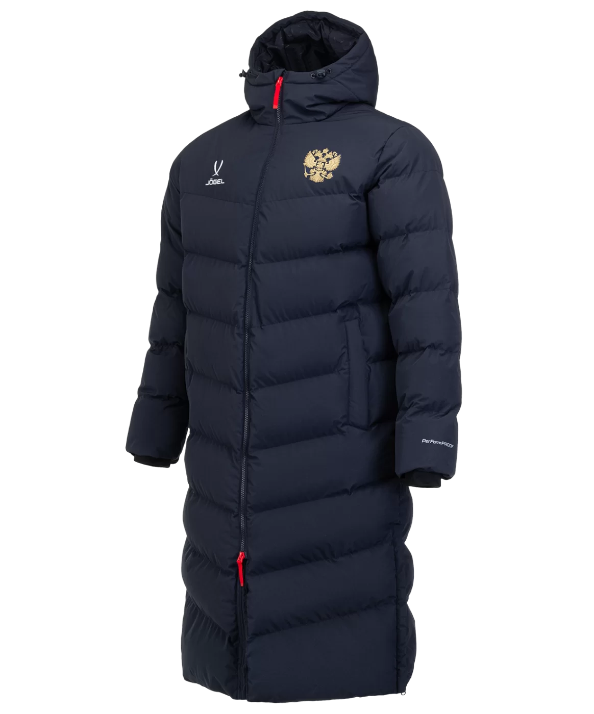 Фото Пальто утепленное NATIONAL PerFormPROOF Padded Coat, темно-синий со склада магазина СпортСЕ