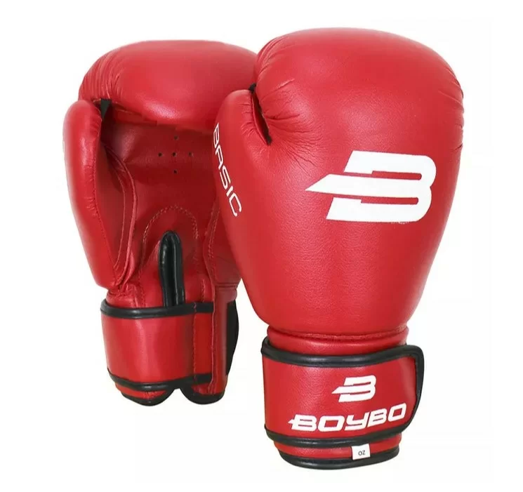 Фото Перчатки боксерские BoyBo Basic красные BBG100 со склада магазина СпортСЕ