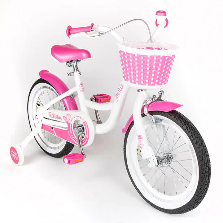 Фото Велосипед TechTeam Merlin 20" white/pink со склада магазина СпортСЕ
