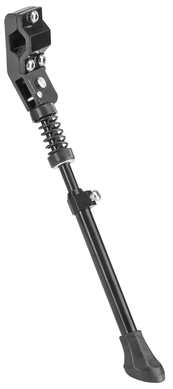 Фото Подножка 20"-28" BLF-F2 крепление на 1 перо задней вилки, телескопическая, алюминиевая чёрная 390051 со склада магазина СпортСЕ