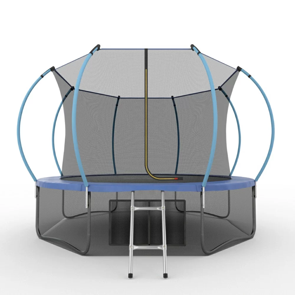 Фото EVO JUMP Internal 12ft (Blue) + Lower net. Батут с внутренней сеткой и лестницей, диаметр 12ft (синий) + нижняя сеть со склада магазина СпортСЕ
