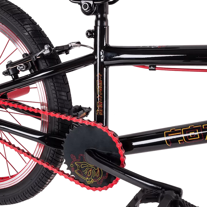 Фото Велосипед BMX TechTeam Fox 20" (2023) черно-бирюзовый со склада магазина СпортСЕ