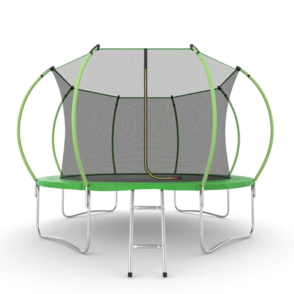 Фото EVO JUMP Internal 12ft (Green) Батут с внутренней сеткой и лестницей, диаметр 12ft (зеленый) со склада магазина СпортСЕ