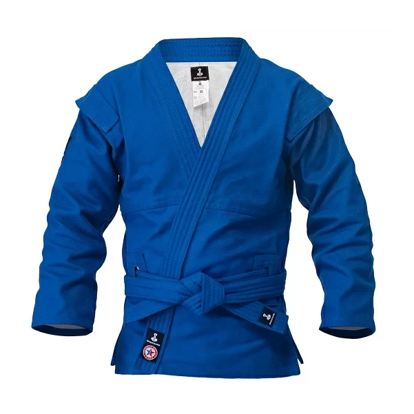 Фото Куртка для самбо Bravegard Ascend ВФС синий со склада магазина СпортСЕ