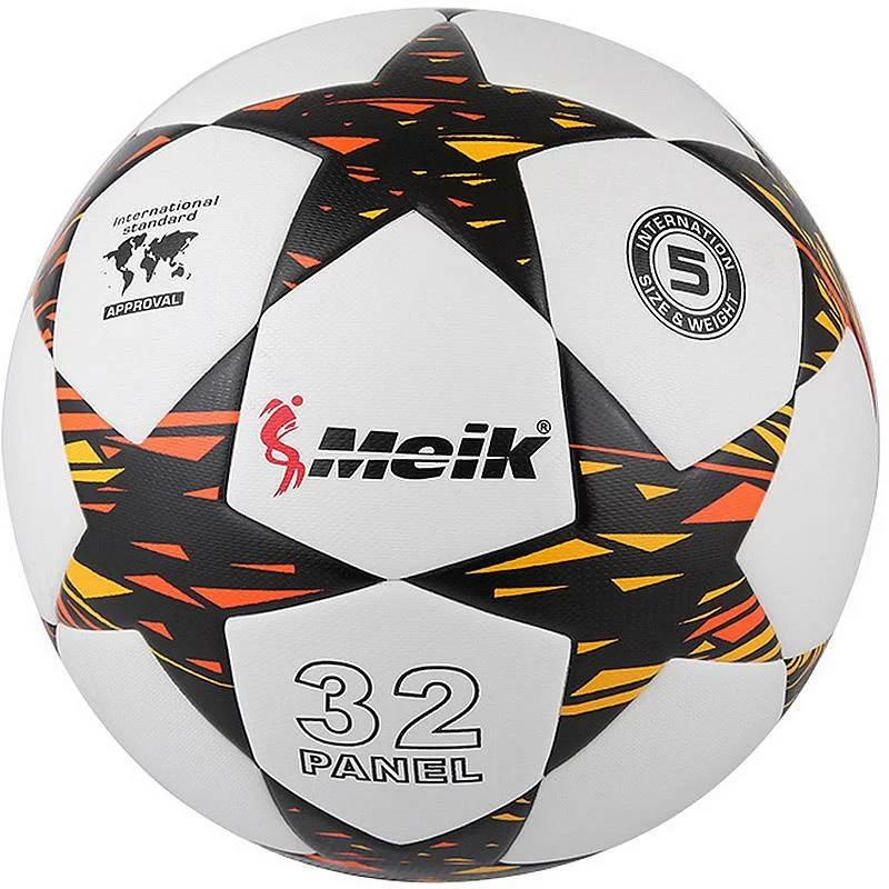 Фото Мяч футбольный Meik-098 R18028-6 TPU+PVC 3.2 400 гр 10016639 со склада магазина СпортСЕ