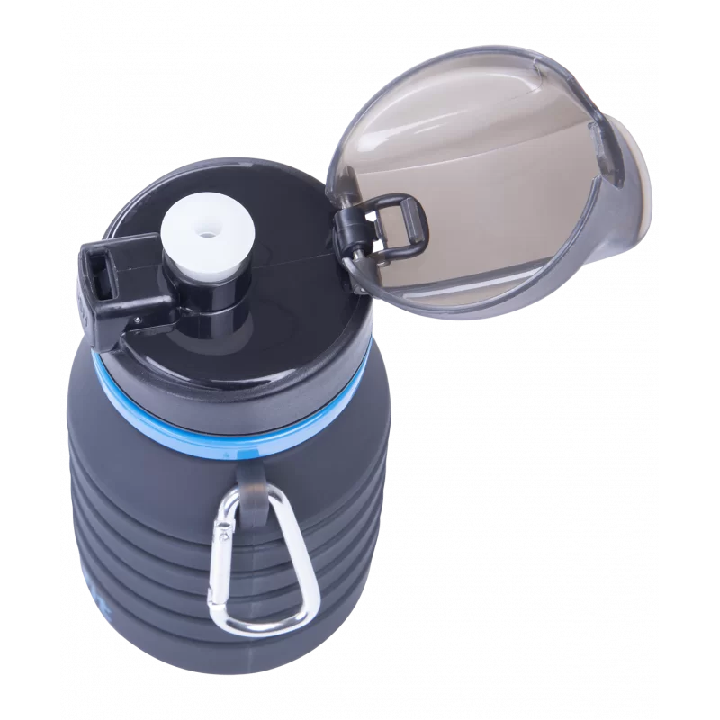 Фото Бутылка для воды StarFit FB-100 с карабином складная серый УТ-00019225 со склада магазина СпортСЕ