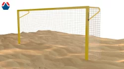 Ворота для пляжного гандбола - минифутбола 3х2 м алюминиевый профиль 80х80 стационарные с консолью