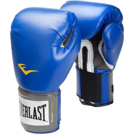 Фото Перчатки боксерские Everlast Pro Style Anti-MB PU 14oz тренировочные синие 2214U со склада магазина СпортСЕ
