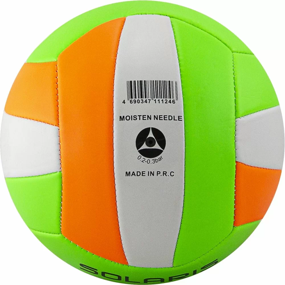 Фото Мяч волейбольный Atemi Solaris PVC foam зел/бел/оранж со склада магазина СпортСЕ