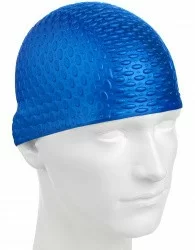 Шапочка для плавания Mad Wave Silicone Bubble blue M0539 06 0 04W
