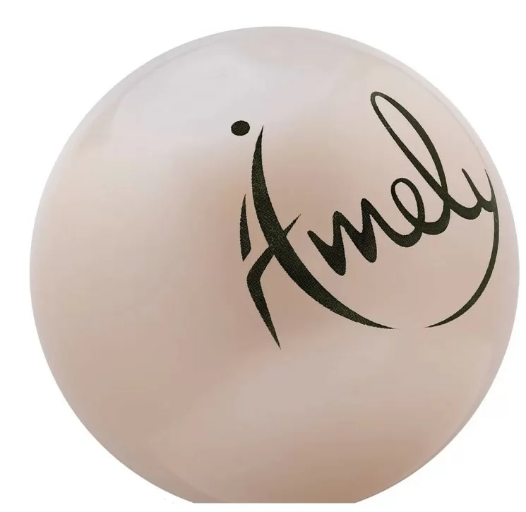 Фото Мяч для художественной гимнастики 15 см Amely AGB-301 жемчужный УТ-00019930 со склада магазина СпортСЕ