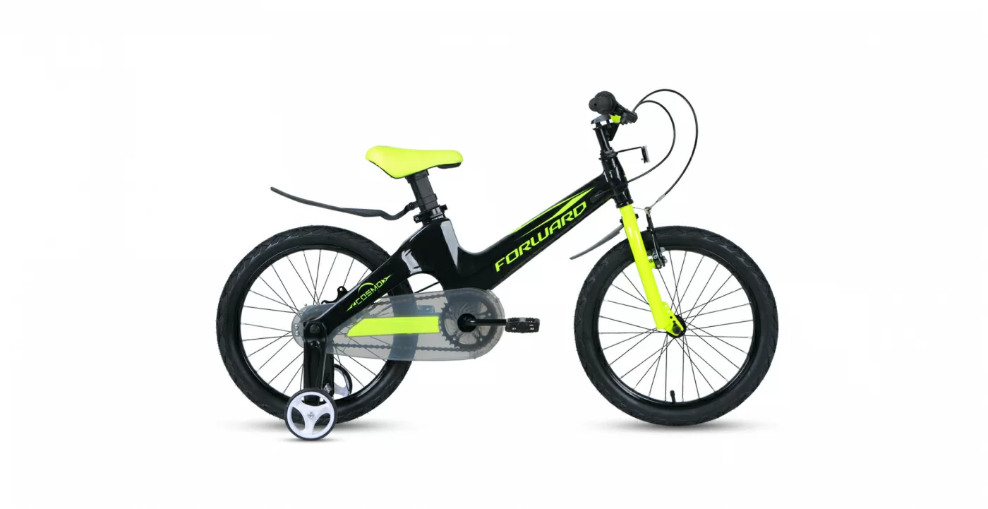 Фото Велосипед Forward Cosmo 18 2.0 (2021) черный/зеленый 1BKW1K7D1023 со склада магазина СпортСЕ