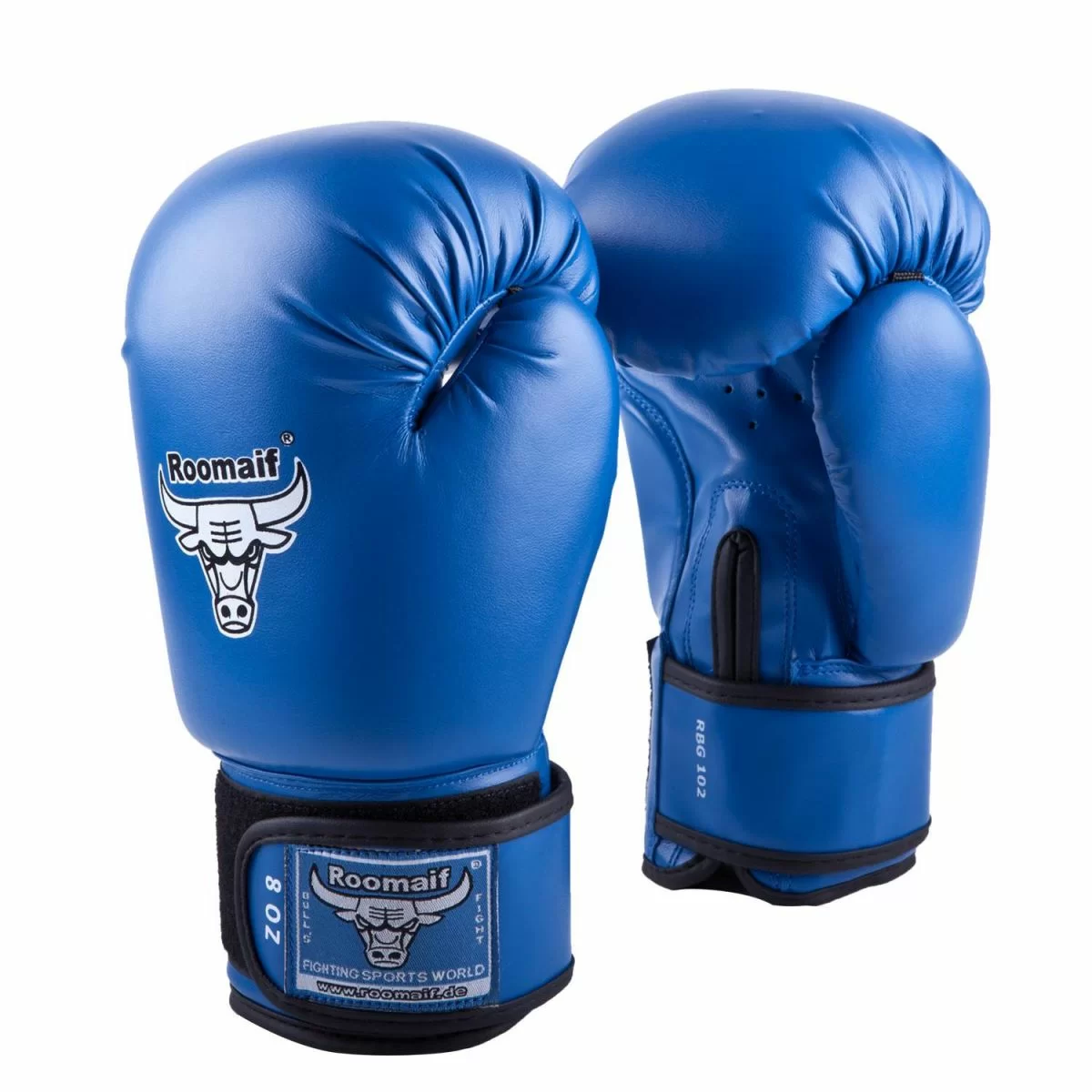 Фото Перчатки боксерские Roomaif RBG-102 Dyex синие со склада магазина СпортСЕ