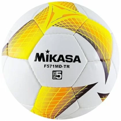 Фото Мяч футбольный Mikasa F571MD-TR-O №5 бело-желто-оранж со склада магазина СпортСЕ